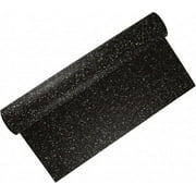 Made in USA 36" Long, 36" Wide, 1/4" Thick, Rubber Rubber Foam Sheet 50 to 60 Durometer, Black, 0 to 120F, 250 psi Tensile Strength, Plain Backing