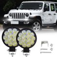 thumbnail image 1 of 2PCS 42W 14 Led DRL Car Work Lights Spot Light Waterproof Car Auto Trunk Offroad SUV Motorcycle 12V Headlights, 1 of 1