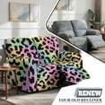 thumbnail image 3 of TSOVTHRID Colorful Leopard Pattern Recliner Loveseat Cover Stretch Reclining Sofa Slipcover for 2 Seat Loveseat Sofa Covers Furniture Protector with Elastic Bottom, 3 of 7