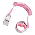 thumbnail image 3 of Correa para pequeños, eslabón de muñeca antipérdida de 2M, llave de bloqueo de cuerda de resorte retráctil, cadena de muñeca antipérdida, correa rosa con Baoblaze Correa de seguridad para niños, 3 of 8