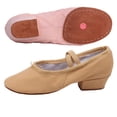 thumbnail image 6 of hengsof Girls Ballet Flats for Big Kids Soft Sole Slip On Dance Shoes with Low Heel Practice Performance Leather Shoes Non Slip Dance Shoes, 6 of 6