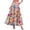 Coffee, variant on CHUMUD Boho Maxi Skirts for Women A-Line Elastic High Waist Bohemia Vintage Floral Long Skirt Vacation Travel Casual Summer Trendy