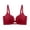 Wine, variant on Womens Solid Wireless Side Support Stable Support Bra