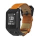 thumbnail image 5 of EeaseMX Correa de reloj de cuero con hebilla chapada en acero inoxidable, compatible con TOMTOM Runner 3 (marrón), 5 of 7