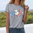 thumbnail image 2 of TOWED22 USA Shirts for Women 4th of July Shirt Women Cute Patriotic Print Tshirt America Tee Tops(Grey,XL), 2 of 6