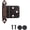 Oil Rubbed Bronze, variant on 3/8 Inch Inset Cabinet Door Hinges Satin Nickel, 4 Pack 2 Pairs Flush Face Mount Cupboard Self-Closing Kitchen Cabinet Hardware Hinges with Door Bumper, CH201-SN-P4