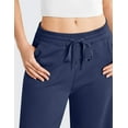 thumbnail image 5 of Pinspark Wide Leg Sweatpants Women High Waisted Baggy Casual Workout Pants Soft Drawstring Athletic Pants with 2 Pockets, 5 of 8