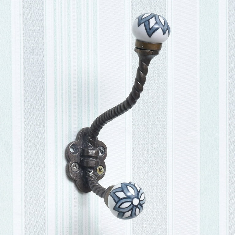 Ceramic towel online hooks for bathrooms