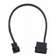 thumbnail image 2 of Molex 4 Pin To 4 x 3/4-pin 5v12v Usb Sleeved Dual Fan Power Adapter Cable 30cm, 2 of 2
