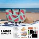 thumbnail image 5 of Easygdp Watermelon Bolsa de Viaje de Playa de Gran Capacidad, Bolsa Tote Perfecta para la Playa, Escapadas de Fin de Semana y Viajes, 5 of 7
