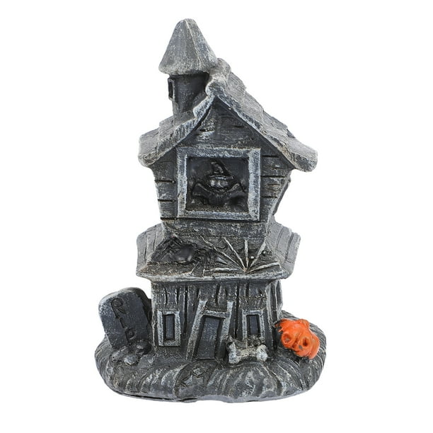 1pc Halloween Style House House Hounted House con luz (color surtido)