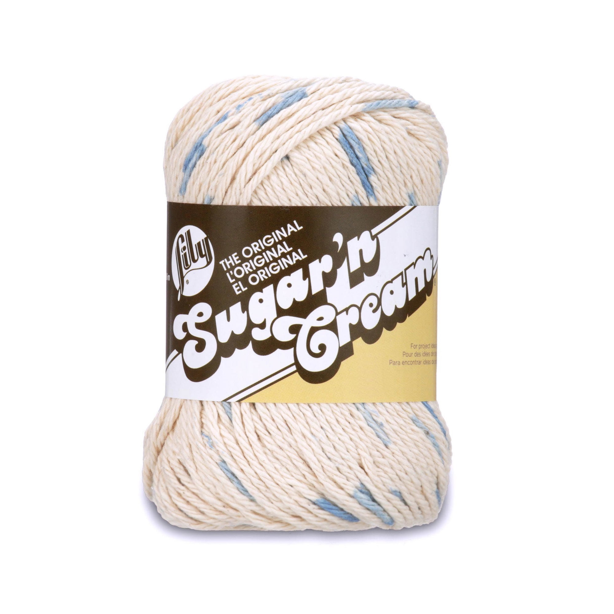 LILY SUGAR?N CREAM OMBRES YARN (57G/2OZ), DENIM BLUE PRINTS Walmart