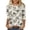 #219-Multicolor, variant on Craaazy 3/4 Sleeve Tops for Women Loose Fit Crew Neck Vintage Prints Casual T Shirts Plus Size S to 5XL Spring Summer Fall Daily Wear