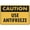 Warning Sign 6, variant on Caution Use Left Hand Turn Face Away Throwing Switch Aluminum Sign 12 x 8 Inches - UV Ink Printed, Durable for House, Business, Indoor Outdoor Industrial Use