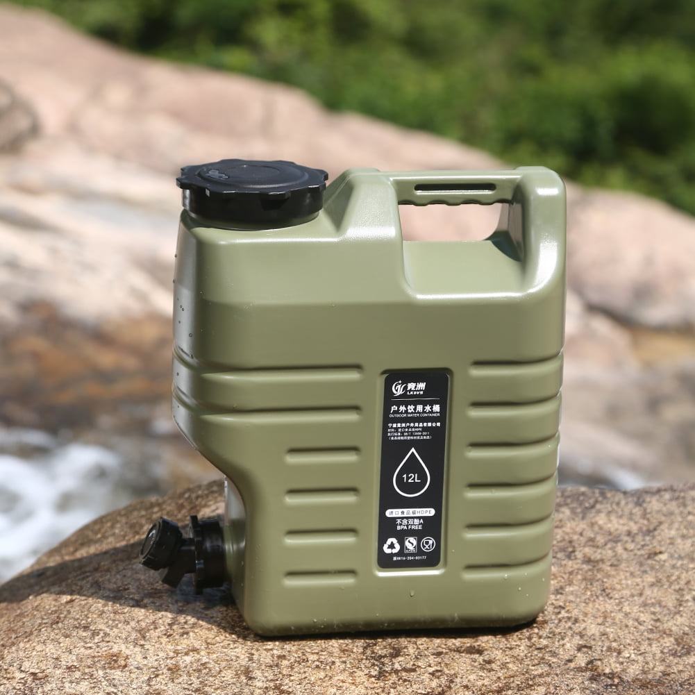3.2 Gallon Water Containers with Spigot, BPA Free Water Jug, Water Tank, Multifunction Water Storage Containers for Camping Outdoor Hiking,Emergency Stroage