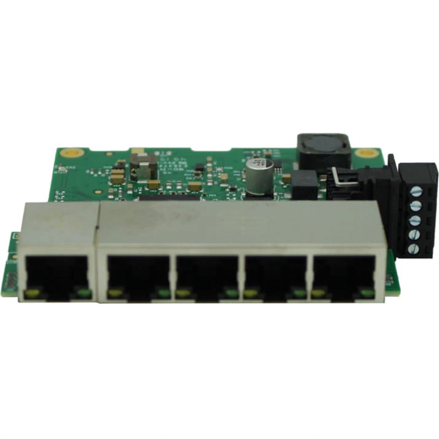 Brainboxes Embedded Industrial 5 Port Gigabit Ethernet Switch - 5 Ports - TAA Compliant - 2 Layer Supported - Twisted Pair - Lifetime Limited Warranty