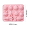 thumbnail image 3 of Easter Silicone Molds for Chocolate, Easter Candy Molds 3D Egg Bunny Carrot shapes Non Stick Moulds for DIY Chocolate, Fondant, Jelly, Cake Decoration, 3 of 6