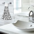 thumbnail image 6 of Haosy 2 Pack Kitchen Wash Cloths with Hanging Loops Absorbent Absorbent Quick Drying Hand Towels, Line Maze, 6 of 7