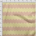 thumbnail image 3 of oneOone Popeline de Coton Sergé Tissu Jaune Clair Chevron Géométrique Matériel de Robe Tissu Imprimé Tissu au Mètre 56 Pouces de Large, 3 of 4