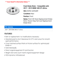 thumbnail image 2 of Front Brake Rotor - Compatible with 2017 - 2019 BMW 340i GT xDrive 2018, 2 of 2