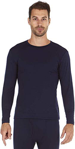 Bodtek Mens Thermal Underwear Shirt Premium Fleece Lined Long Sleeve Baselayer Top 