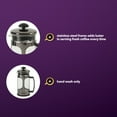 thumbnail image 4 of Mr. Coffee French Press Coffee Maker, 30 oz Glass Carafe with High Heat Resistant Durable Borasilicate Glass & Gunmetal Frame and Plunger, Includes Coffee Scoop, 4 of 14