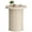 Travertine Beige, variant on VASAGLE Round Side Table, Tambour End Table, Mid Century Modern Nightstand, Easy Assembly, for Small Spaces, 17.7 x 19.7 Inches, Travertine Beige