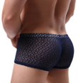 thumbnail image 4 of Boxer para Hombre, ropa interior Sexy para Hombre, Boxershorts transpirables de encaje, calzoncillos para Hombre, Boxers sólidos para Hombre, Boxer Shorts, bragas para Hombre, 4 of 5