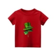 thumbnail image 5 of YOUYEDIAN Girls St Patricks Day T shirts Kids Holiday Cute Shamrock Clover Print Crewneck Tee Teen Festival Vintage Short Sleeve Tops (Red, 13-14 Years), 5 of 5