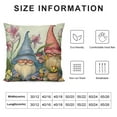 thumbnail image 5 of Nawypu  Spring Gnome Decorative Throw Pillow Covers, Tulip Lily Daisy Floral Flower Porch Outdoor Home Decor, The Garden Just Bloom Butterfly Seasonal Couch Cushion Case, 5 of 5