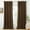 Brown, variant on Peach Linen Curtains for Living Room 80 Inch Length 2 Panels Set, Light Filtering Window Drapes with Grommet Spring Rustic Thick No See Through for Bedroom, Each 52 Inch Wide
