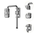 thumbnail image 6 of Fancyes Sliding Bolt Gate Latch Hardware Replacement Non Perforated Easy to Use Buckle Door Latch Lock for Window Patio Garage Home Balcony Steel, 6 of 8