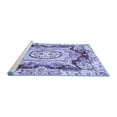 thumbnail image 2 of Ahgly Company Machine Washable Indoor Rectangle Abstract Blue Modern Area Rugs, 2' x 3', 2 of 4