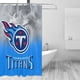 thumbnail image 3 of Cortina de ducha de secado rápido para baño, impermeable, con ganchos, diseño de fútbol americano, juego de cortinas de ducha para baño de plástico, 72 x 72 pulgadas, 3 of 8
