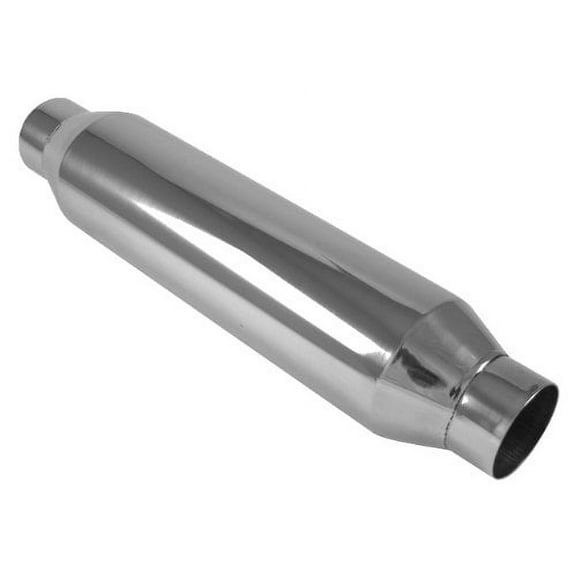 Vibrant Performance 17960 VIB17960 LARGE DIAMETER BOTTLE STYLE RESONATOR, 4IN INLET/OUTLET X 18IN LONG