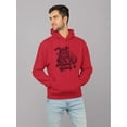 thumbnail image 2 of Naughty Krampus Humor Creepy Christmas Men's Hoodie, 2 of 4