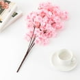 thumbnail image 3 of Flores de seda Yuarrent de cerezo artificiales 2 piezas rosa oscuro, 3 of 6