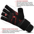 thumbnail image 4 of RDX Cow Hide Leather Gym Weight Lifting Gloves Training Fitness Exercise, 4 of 5