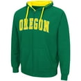 thumbnail image 2 of Men's Colosseum Green Oregon Ducks Big & Tall Full-Zip Hoodie, 2 of 3