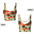 thumbnail image 5 of Lsque Colorful Hawaii Palms Printed Women'S Sports Bra, Compression, Moisture Wicking, High-Impact Sports Bra For Women,Supportive sports bra-X-Large, 5 of 9