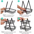 thumbnail image 5 of 2 Tier Vegetable Racks, Vegetable Fruit Storage Basket Stand Fruit Bowl Metal Detachable Fruit Vegetable Holder Storage, 5 of 5