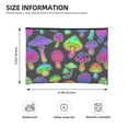 thumbnail image 3 of Cauagu Bright Mushrooms for Tyvek Makeup Bag,Reusable Travel Cosmetic Bag Women Organizer Toiletry Bag Birthday,Gifts for Women Girlfriend Mom Teacher 6.5’’*8.9’’, 3 of 7