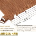 thumbnail image 2 of Extensiones de cabello Anrosa Tape en cabello natural castaño de 45 cm, 2 of 6