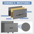 thumbnail image 3 of edx 5 Drawer Dresser for Bedroom, 39.4" Fabric Chest of Drawers with Wooden Top Metal Frame, Storage Organizer for Closet, Hallway & Living Room, Gray, 3 of 9