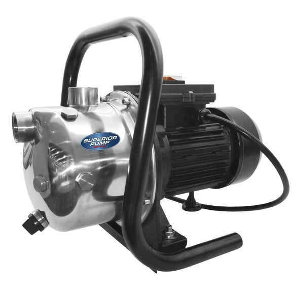 Superior Pump 96110 1 HP Portable Sprinkler Utility Pump w/ Garden Hose Adapters