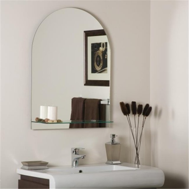 Decor Wonderland SSM112 Roland Frameless Wall Mirror with Shelf