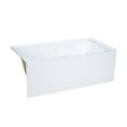 thumbnail image 2 of Voltaire 60" x 30" Right-Hand Drain Alcove Bathtub with Apron and Armrest, 2 of 11