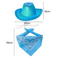 CBFFDC Festive Pet Accessories Dog Cowboy Costume Set Adjustable Buckle