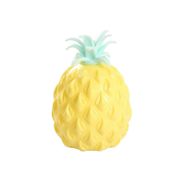 Juguete antiestrés de pelota antiestrés de piña para adultos y niños - Collares de gel para tirar y estirar para aliviar la ansiedad, controlar la ira y concentrarse