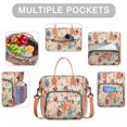 thumbnail image 2 of Pioneer Flower Floral Print Pattern Womens Lunch Box for Work,Insulated Large Lunch Bag for Tween and Teen,Loncheras Para Mujer,Leakproof Adult Lunch Bag for Work,Beach,Travel,Picnic,Camping, 2 of 7